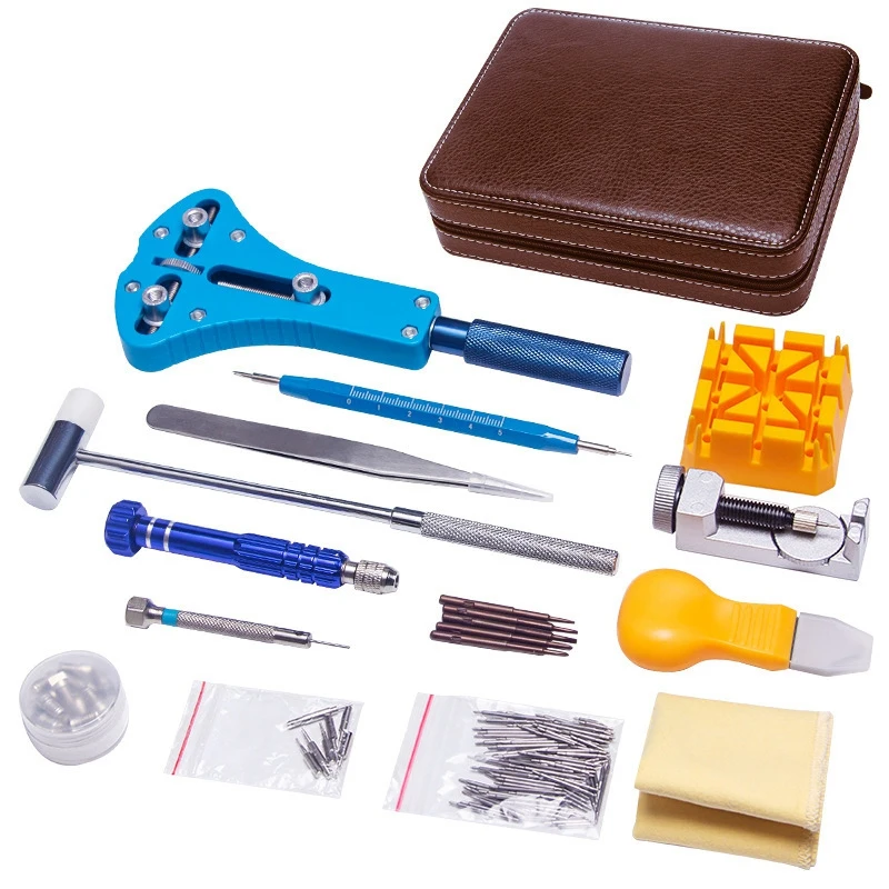 

143 Pcs Pro Watch Repair Tool Set Case Opener Link Pin Remover Tweezers Kit New