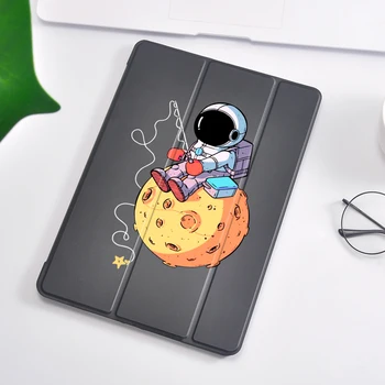 

Soft Silicone Back Funda iPad Cases Funny Astronaut For iPad Mini 5 Case Protective Cover iPad 7th Generation Case Pro 12.9 2020