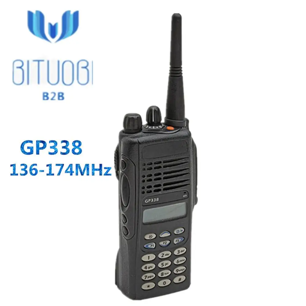 Восстановленное GP338 УКВ аналоговое радио 136-174 МГц 450-527 МГц рация 16 каналов с регулируемыми уровнями мощности
