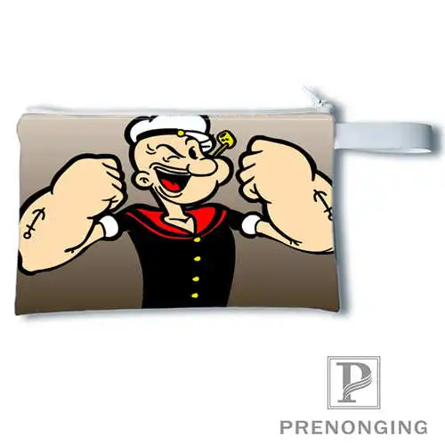

Custom Popeye the@1 Printing Coin Purse Change Purse Zipper Zero Wallet Phone Key Bags Fashion Small Female Purse#19-01-22-4-214
