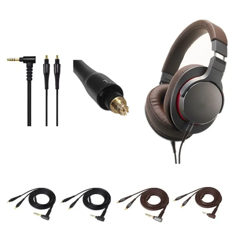 3 5MM 4 4MM A2DC Replacement Headphone Cable Line for ATH SR9 ES770H ES750 ESW950 ESW990H ADX5000 MSR7B Audio Cord