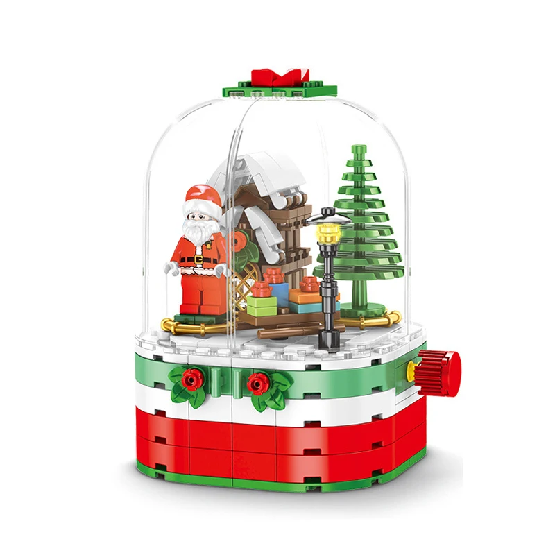 

Creative Educational Building Blocks Toys For Children 6Years DIY Present Sembo Christmas Theme Series Small Bricks 601090