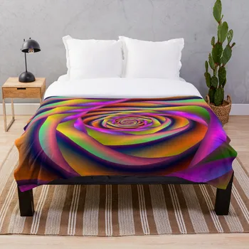 

Soft Blanket for Bed Sherpa Flannel Fleece Blanket Home Travel Sofa Soft Throw Blanket Spiral Six