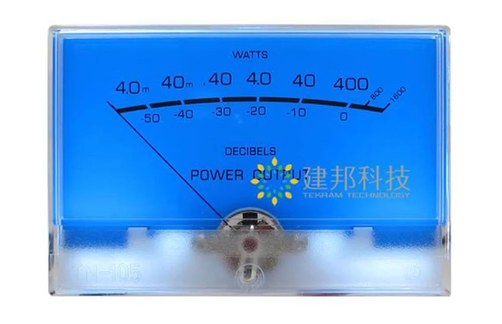 TN-105 Classic McIntosh Lake Blue High Precision VU Meter DB Table Discharge Flat Table Pre-Stage Audio Amplifier Power Meter