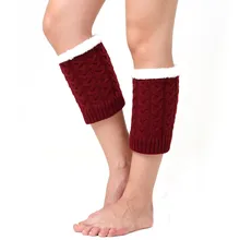 Женские зимние модные вязанные носки гетры прямые кружевные носки с пуговицами гетры# SMT