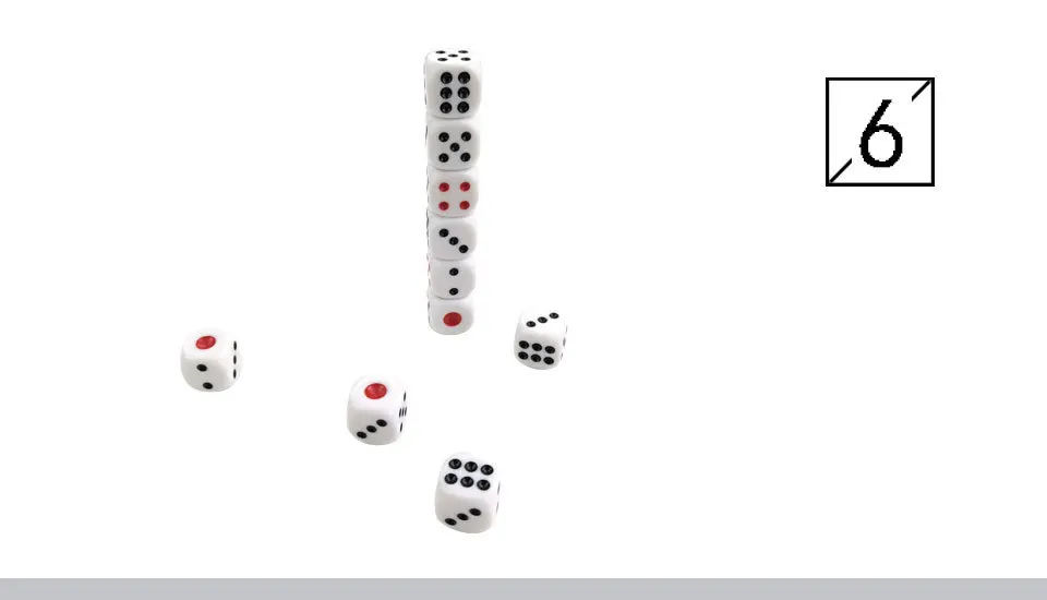 Yernea 30PcsLot White Dice Set Acrylic Point Drinking Dice 16mm Round Corner Hexahedron Dice Black Red Point Club Party Table Games (7)