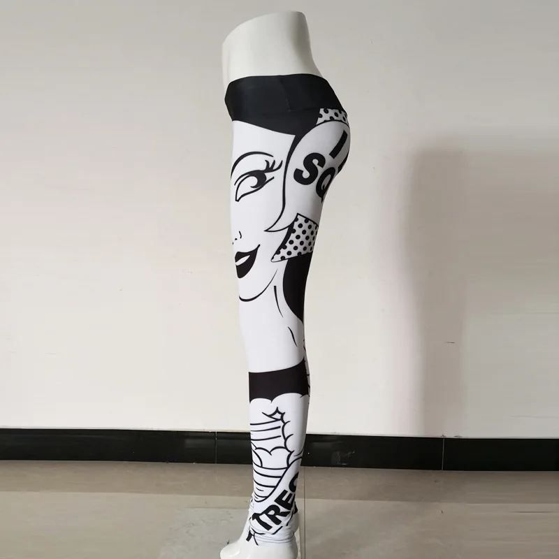 Новое поступление, летние цветные женские сексуальные штаны с 3D принтом с перьями для фитнеса и активного отдыха, эластичные штаны со средней талией, Прямая поставка