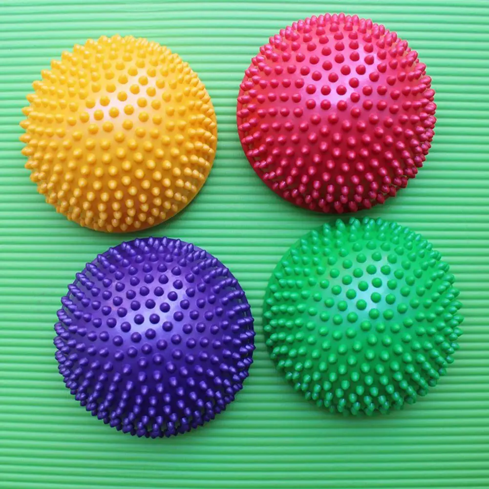 HobbyLane Adult Kids Yoga Half Ball Physical Fitness Appliance Exercise Balance Ball Point Massage Stepping Stone Balance Pod