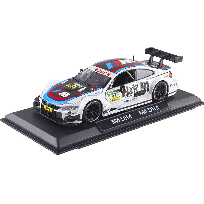1:22 M4 GT3 спортивный гоночный литой под давлением сплав модель автомобиля игрушка с светильник Высокая модель автомобиля коллекция дорожного искусства Подарки для детей
