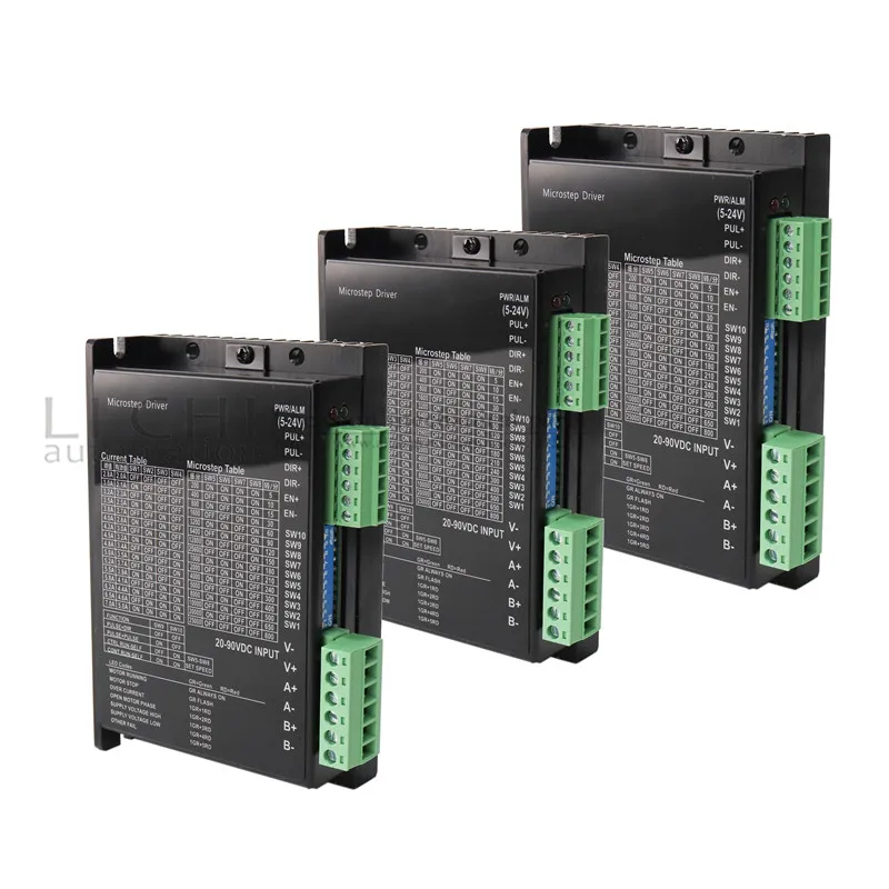 Драйвер шагового двигателя HPD970 Nema 23 Nema 34 Nema17 2.8A DC20-90V 1 Ось шаговый двигатель ЧПУ гравировка