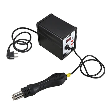 

ABSS-Hot Air Gun Desoldering Soldering Rework SMD Station 3 Nozzles For Yihua 858D