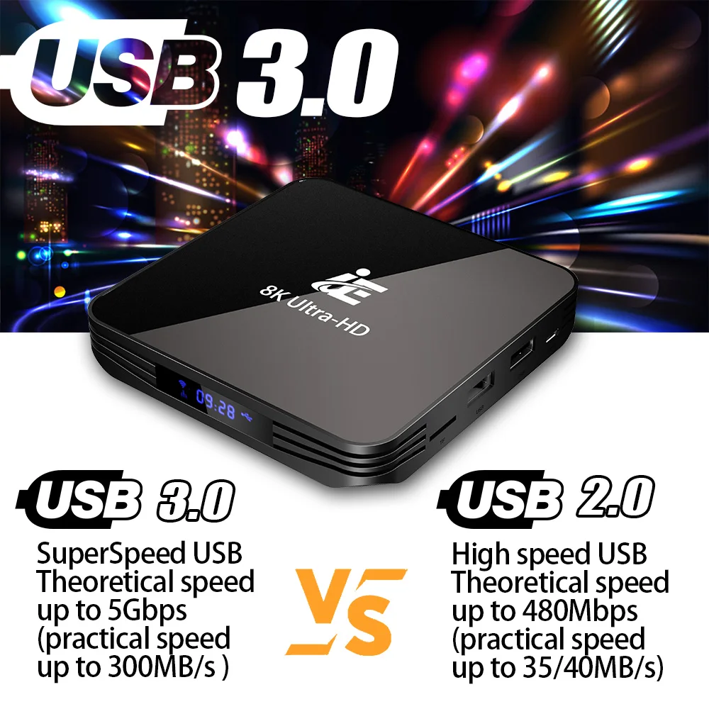 Тв приставка IE X3 AIR Android 9 0 8K 4K Ultra HD XDR Youtube 1000 м 5G wi fi Amlogic S905X3 4 гб 32 64 тв
