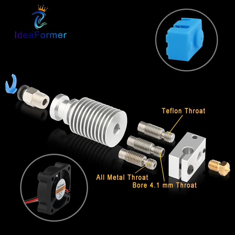 Omabeta Buse D'extrudeuse De 0 Buse Hotend D'imprimante 3D, 0.4mm