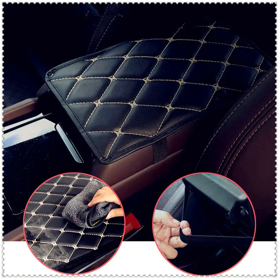 

Car Armrest Mat Auto Armrests Mats Cushion Cover Pad for Kia Provo K9 Cross Carens CUB Trackster Ray K2 Naimo Pro Venga
