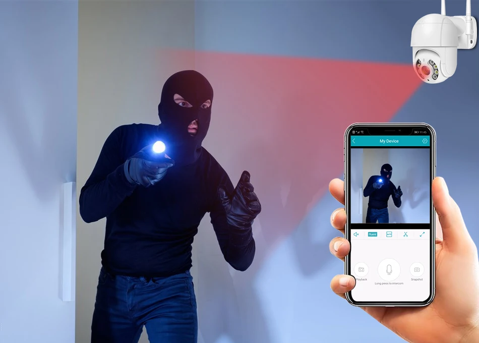 Livre à Prova Dome sem Fio Câmera de Segurança ip ao ar Câmera Dvelocidade Água Velocidade wi fi Pan Tilt 4x Zoom Digital Rede Vigilância 1080 p Ptz 14 Câmeras de vigilância