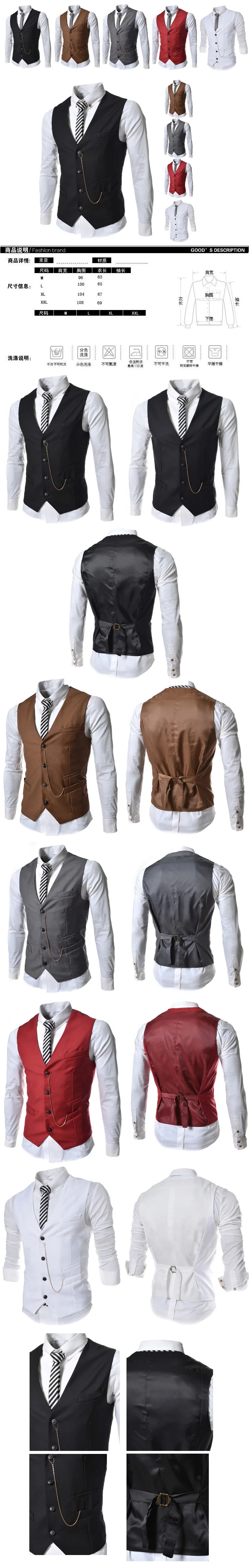 Spring Clothing New Style Purchasing Agents AliExpress Men Business Waistcoat Fashion Versitile 8671