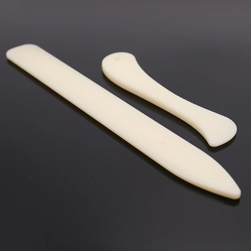 2 stücke Ordner Papier Creaser Werkzeug Kunststoff Knochen Scoring Folding Rillen Scrapbooking DIY Handgemachte Buchbinderei Karten Werkzeug – Detail 2