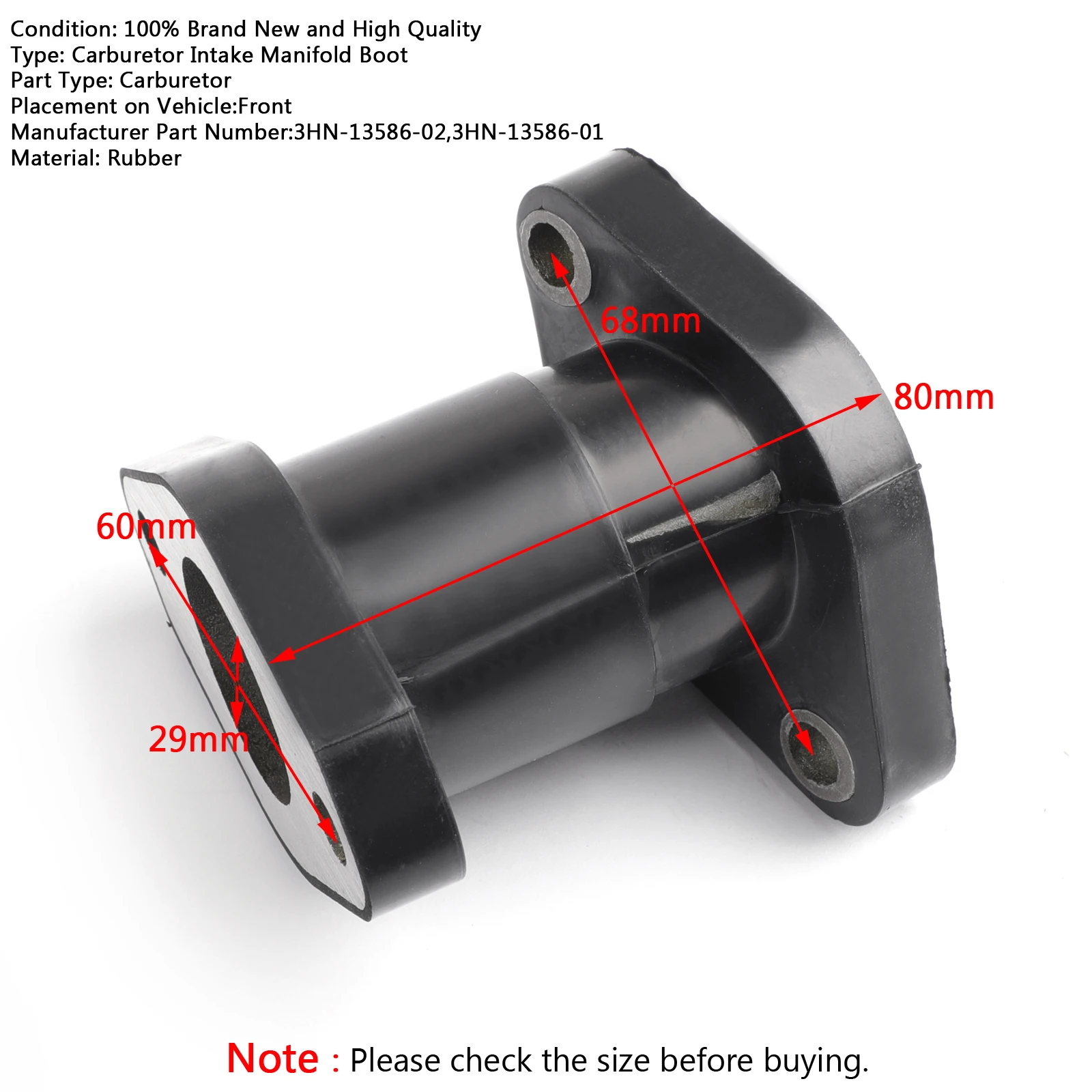 Artudatech Впускной карбюратор загрузки для Yamaha YFM350 U Big Bear 4WD MOTO-4 1987-1995 3HN-13586-02 карбюратор адаптер интерфейса