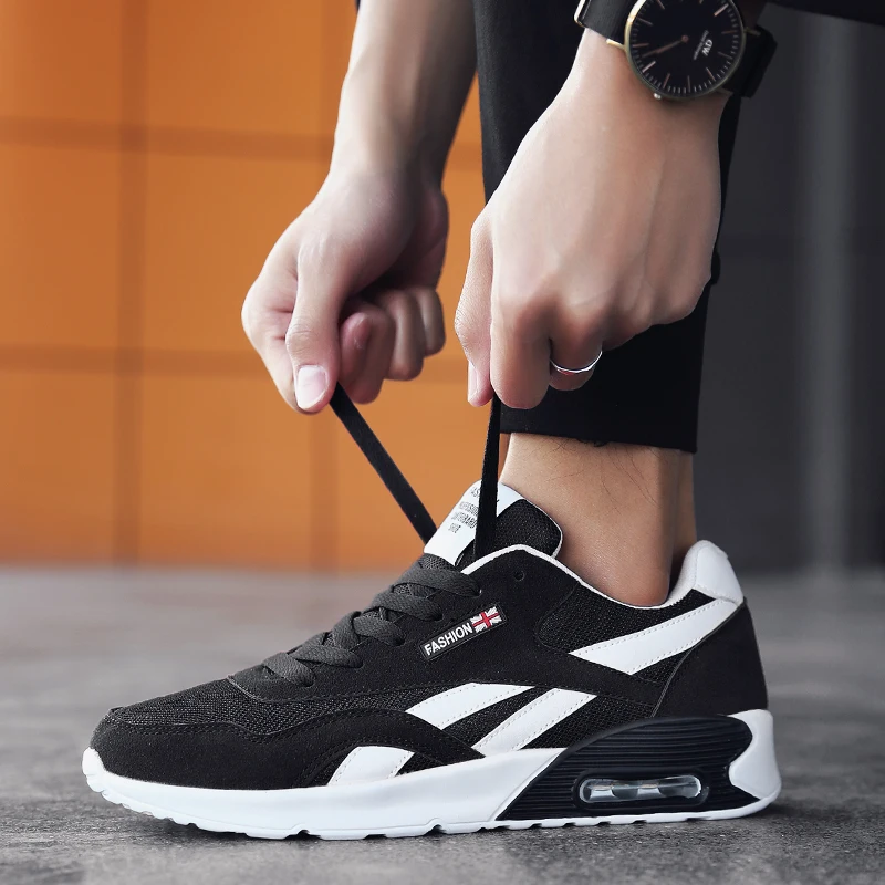 

Sneakers Men Running Shoes Comfort Air Cushion Shoes Men Sports Footwear Male Lace-up Fashion Jogging Trainers Lovers Sneakers