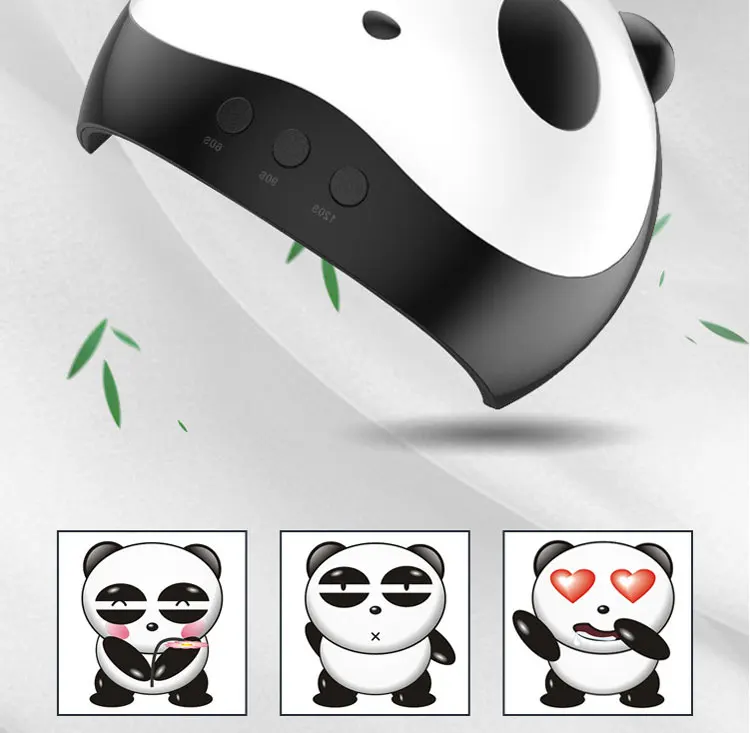 Lulaa милый Панда 18 Вт 12 шт. светодиодный s USB Сушилка для ногтей сушка лак для ногтей маникюрные инструменты для Светодиодный УФ лампы с набор для таймера