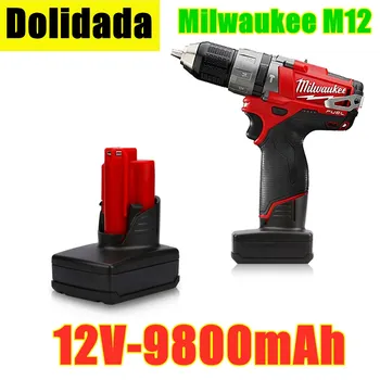 

High Capacity Battery Tools for Milwaukee M12 12v 12800mah Rechargeable Li-ion Power Tool Replacement Battery Backup Battery L10