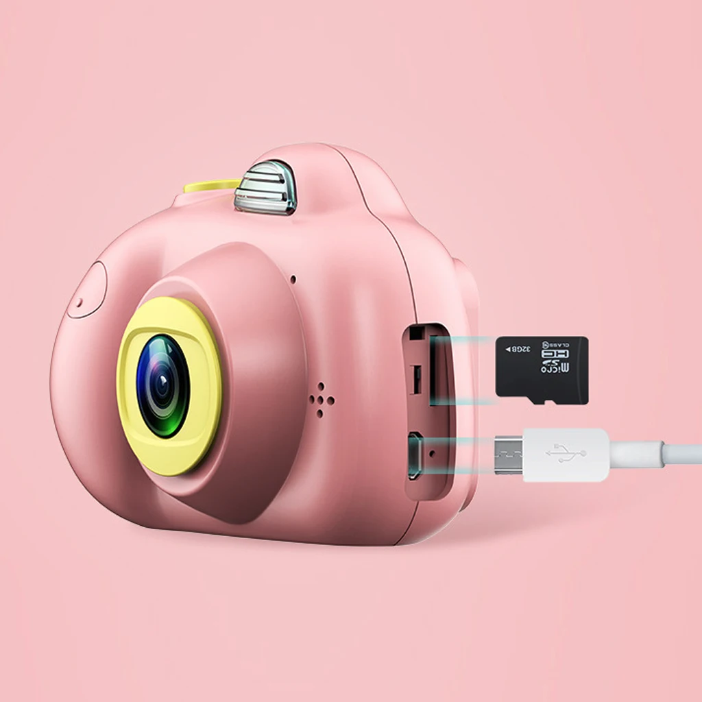 Детская ударопрочная камера s Mini детская видеокамера с мягкой силиконовой оболочкой для игр на открытом воздухе с картой памяти 16 Гб