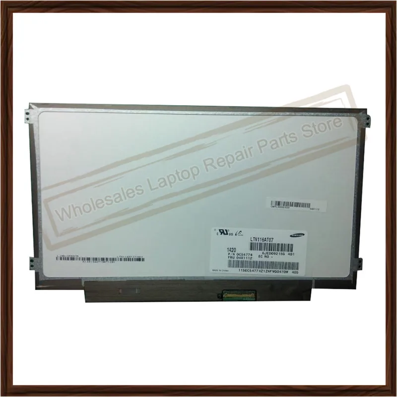 

Original Laptop 11.6" LCD Screen LTN116AT07 1366X768 40pin LCD Screen Display Digitizer Panel Replacement