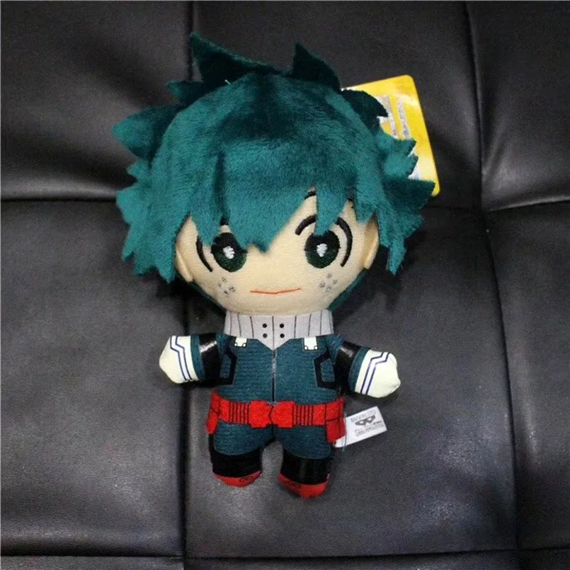 15 см аниме мой герой Academy Izuku Midoriya Katsuki Bakugou Shouto Todoroki подвеска с мягкой игрушкой мягкий плюс ультра мягкие куклы подарок - Цвет: Midoriya Izuku