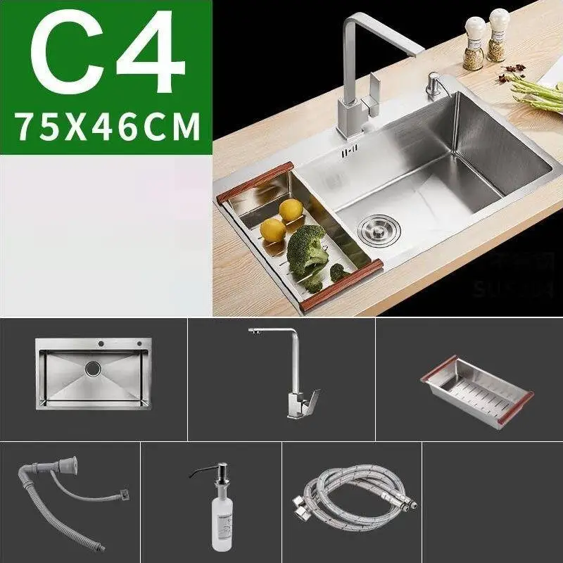 Lavandino Cucina Tarjas Para Cocina Evier De Cuisine Stainless Steel Kitchen Cuba Pia Cozinha Fregadero Lavabo Dishwash Sink