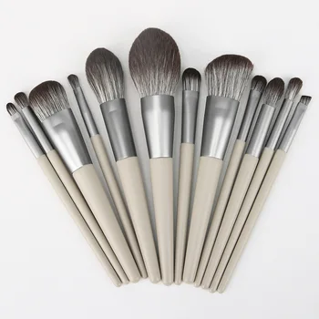 

12 pcs/set Makeup Brushes Professional Natural Make Up Brushes Set Foundation Powder Contour Eyes Blending Beauty Cosmetic Brush