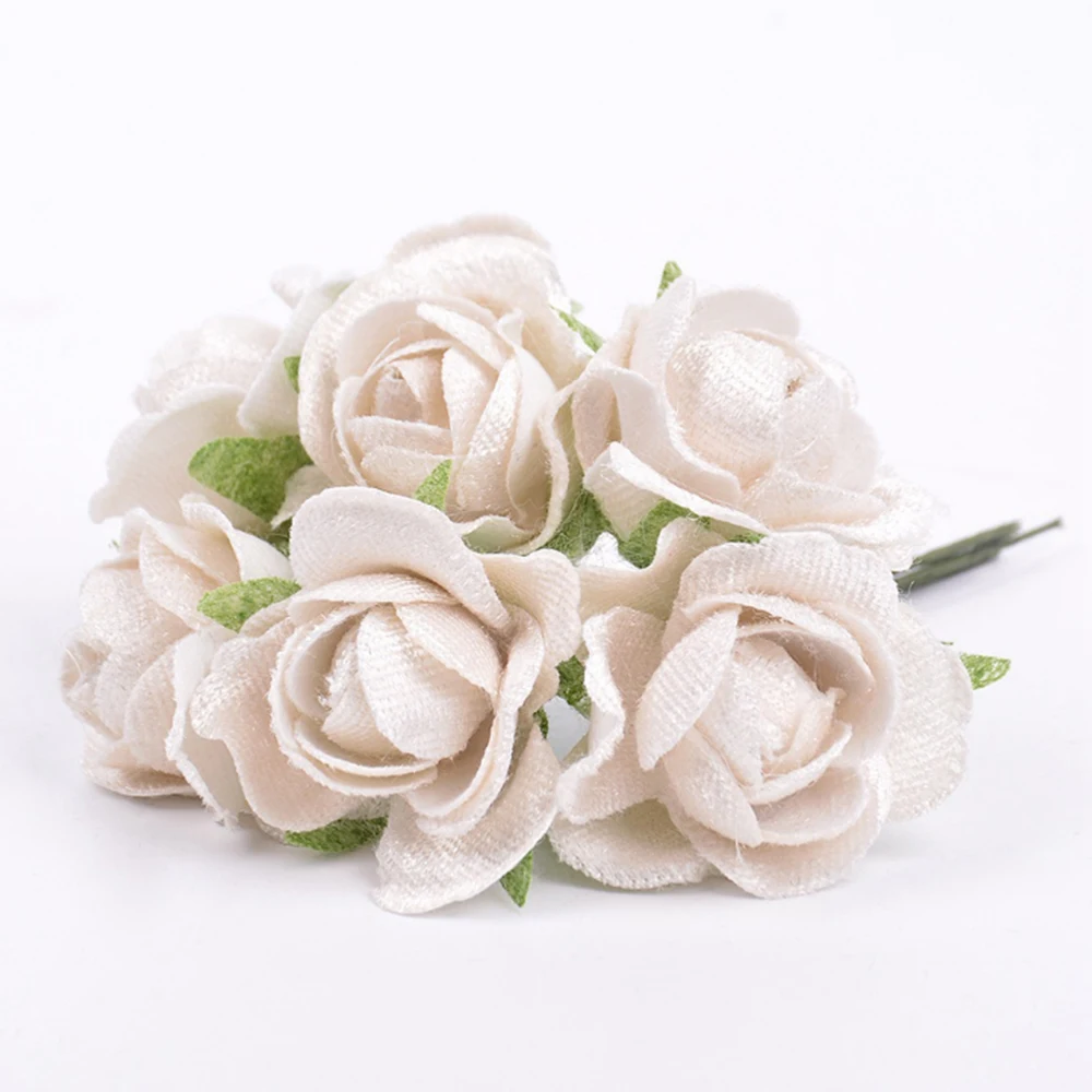 White 2 шт., искусственный цветок, 10 см, Шелковая Роза, голова цветка, свадьба, Рождество, украшение для дома, сделай сам, венок, скрапбук, Подарочная коробка, ремесло - Цвет: White