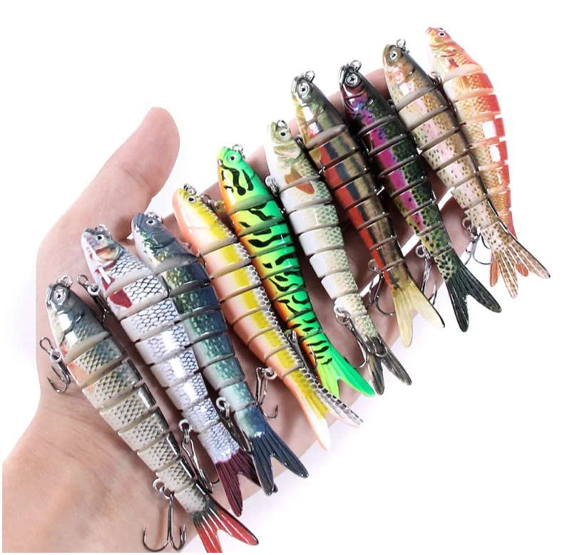 10 см 12 г тонущие рыболовные приманки наживки соединенные Crankbait Swimbait 8 сегментная