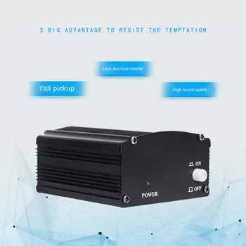 

48V Phantom Power Dedicated Capacitance Recording Microphone Sound Card K Song Microphone External Adapter