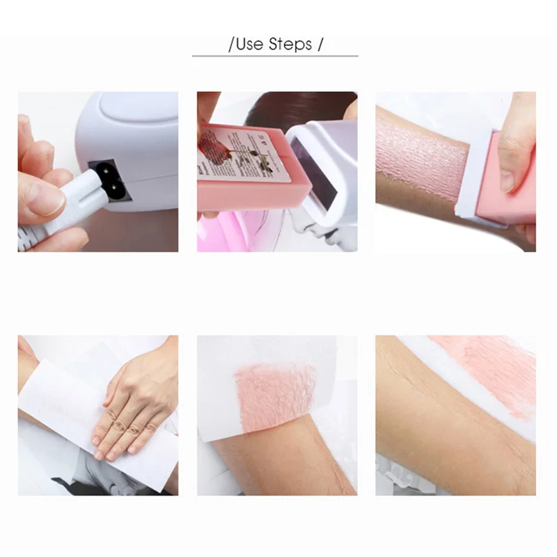 5X Roll On Wax Cartridge Hair Removal Wax Cream 100g Depilatory Cartridge Hot Hair Removal For Women Men Skin care