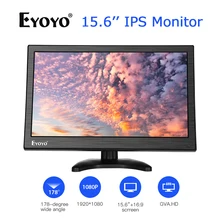 15,6 ''ips экран монитор Дисплей 1920x1080 AV/VGA/BNC/USB HDMI вход ЖК-мониторы Видео Аудио CCTV монитор безопасности светодиодный дисплей