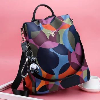 

2019 Women backpack high quality oxford cloth school bag for teenage girls anti-thief ladies backpacks travel shoulder bag Sac