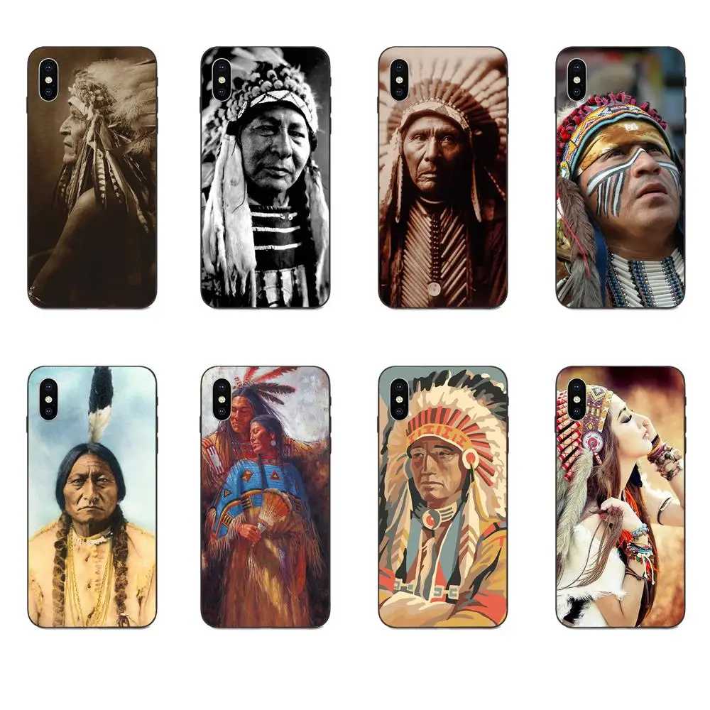 

For Galaxy A8 A9 Star Note 4 8 9 10 S3 S4 S5 S6 S7 S8 S9 S10 Edge Lite Plus Pro G313 TPU Coque Case Native_american