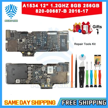 

Genuine A1534 Motherboard for Macbook 12" 1.2ghz 8gb 256GB SSD logic board 820-00687-B 2016 2017