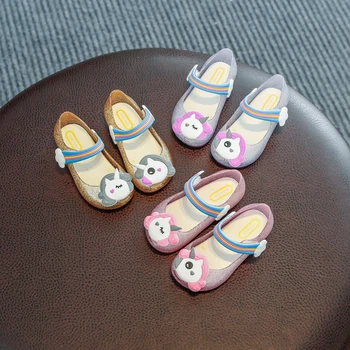 

Toddler Baby Unicorn Shoes Slippers Kids Sandals LED Flashing Light Baby Girls Shoes Children Shoes Fish Mouth Girls Sandals