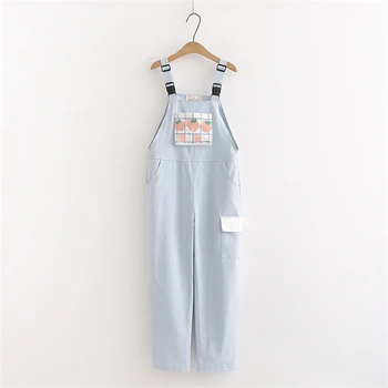 Kawaii Vintage Strawberry Trousers Overalls 4