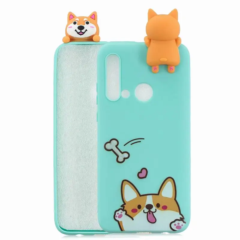 3D мультяшный чехол для телефона huawei P30 Lite Pro Y7 Y9 P20 Lite Мягкий силиконовый чехол из ТПУ