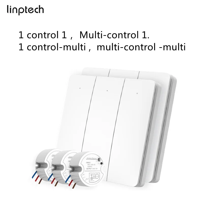 Linptech-interruptor sem Fio Auto-alimentado Impermeável sem Fiação sem Bateria sem Wi-fi Necessário Controle Remoto do Receptor Ip67 - Image 5