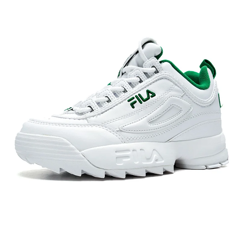 FILA Disruptor 2 кроссовки мужские амортизирующие кроссовки дышащая волна Fila Женская спортивная обувь размер 36-44 - Цвет: WB03