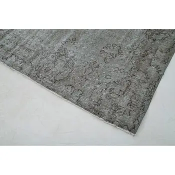 

170x280 Cm Grey Handmade Overdyed Rug-6x9 Ft