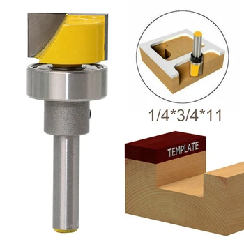 

1pc 11mm Length Woodworking Milling Cutter 1/4*3/4*11 Hinge Mortise Template Router Bit Particle Board Tool Parts