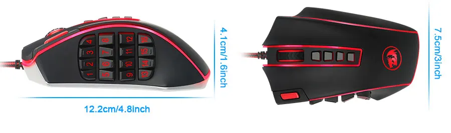 Redragon LEGEND M990 USB Проводная RGB игровая мышь 24000 dpi 24 кнопки программируемые игровые мыши Подсветка Эргономичный ноутбук компьютер