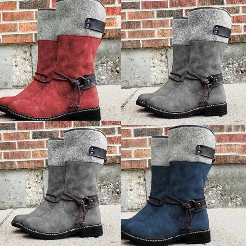 Обувь; женские модные ботинки; zapatos de mujer; сапоги до колена; женские модные пикантные теплые зимние сапоги на высоком каблуке с пряжкой