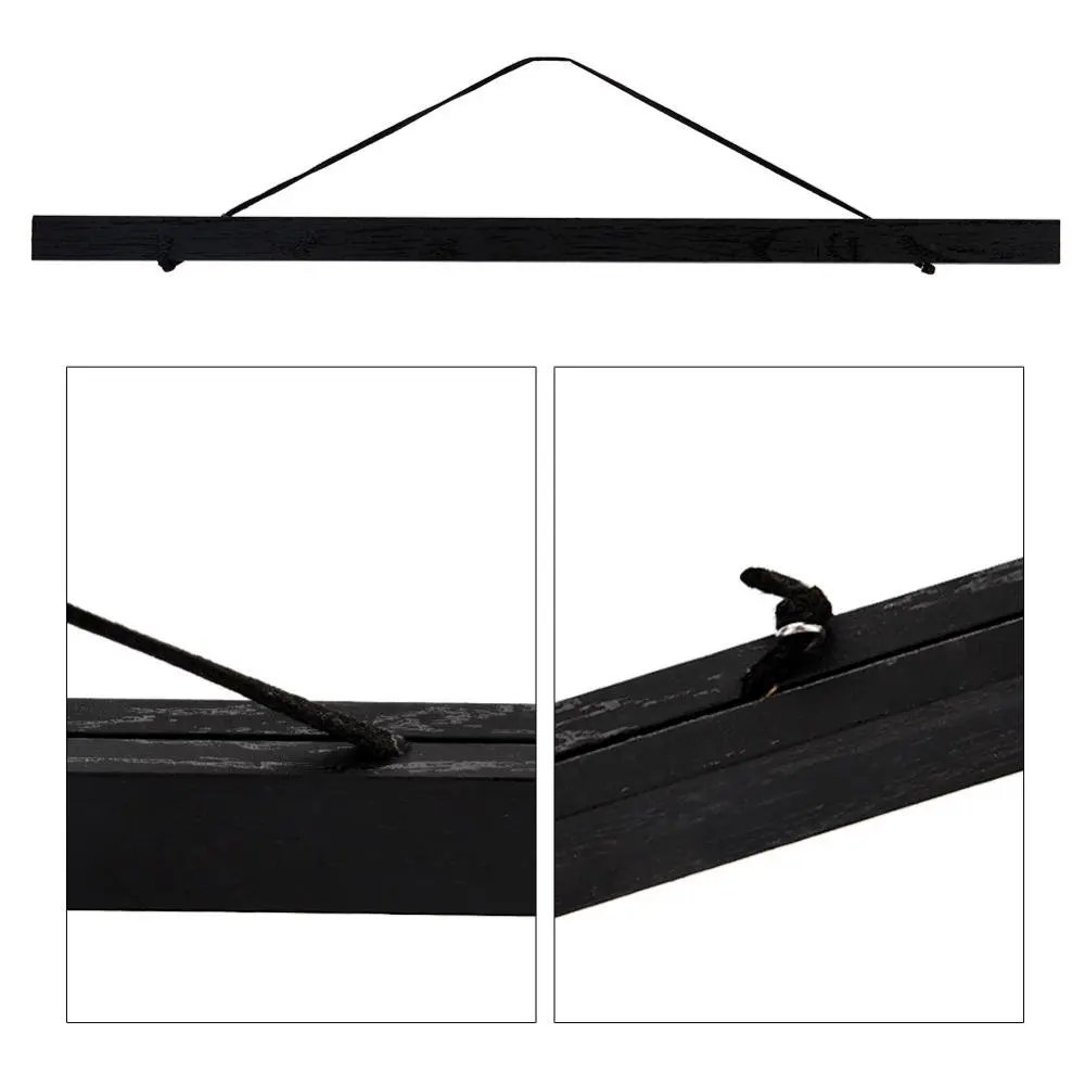 Деревянный плакат вешалка фоторамка белый черный DIY картина холст печать висячая