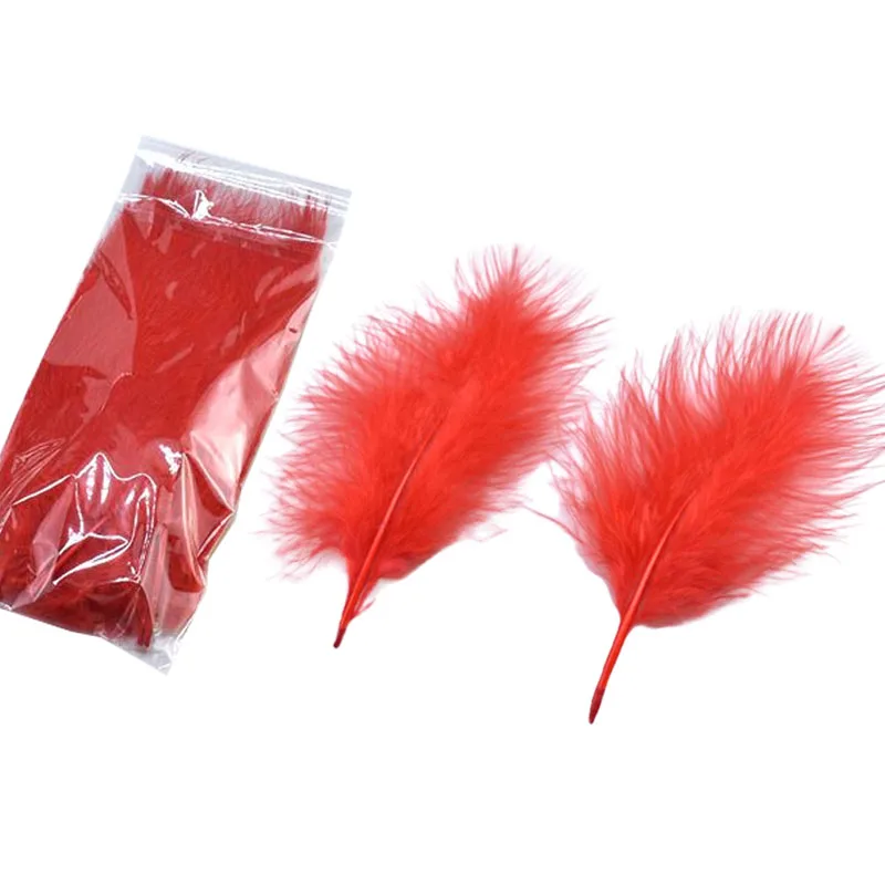 

17 Color 20Pcs Natural Red Turkey Feathers for Crafts 10-15CM Dyed Soft Fluffy Feathers DIY Home Party Jewelry Accessories Plume