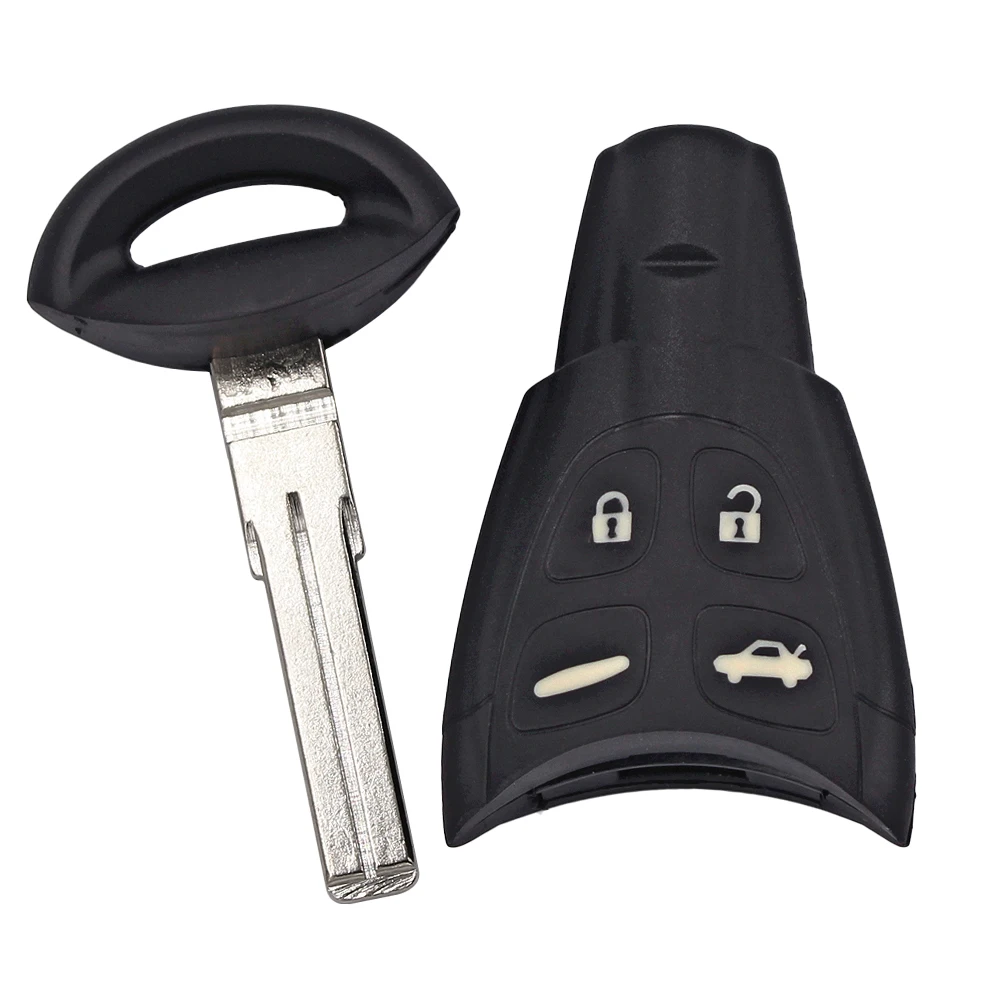 5Pcs/Lot Remote Key Shell Smart Car Key Case for Saab 9-3 93 Sport Sedan Convertible 2003 2004 2005 2006 2007 Uncut Blade